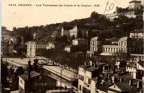 Grasse, Les Terrasses du Cours et le Casino -366996