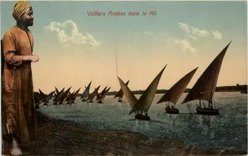 Egypt - Voiliers Arabes dans le Nil -448932