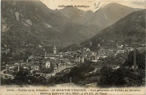 St-Martin-Vesubie, Vue generale et Vallee du Boreon, Station Estivale -366774