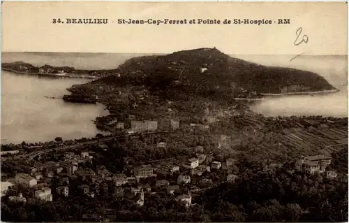 Beaulieu sur Mer, St-jean-Cap-Ferrat et pointe de St-Hospice -367176