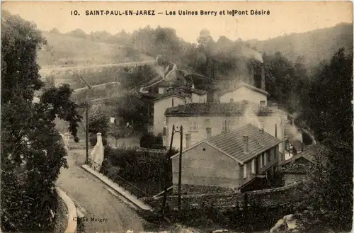 Saint-Paul-en Jarez, Les Usines Berry et le Pont desire -365920