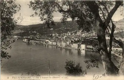 Villefranche-Sur-Mer, Vue a travers les Oliviers -366894