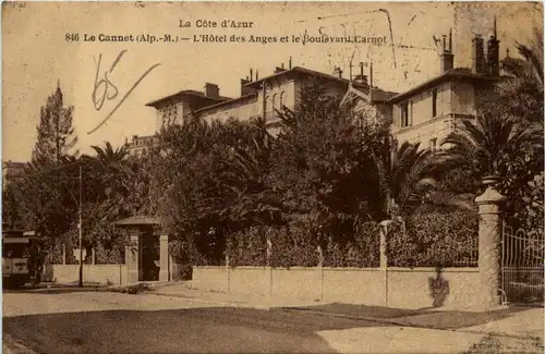 Le Cannet, L`Hotel des Anges et le Boulevard.Carnot -366210