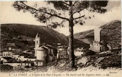 La Turbie, LÈglise et la Tour dÀuguste -366350