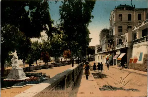 Grasse, Le Monument Fragonard et le Casino -367656