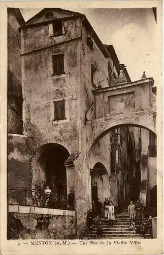 Menton, Une Rue de la Vieille Ville -366430