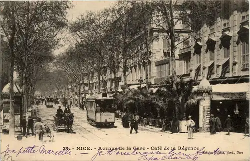 Nice, Avenue la Gare - Cafe de la Regence -367736