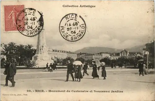 Nice, Monument du Centenaire et Nouveaux jardins -366490