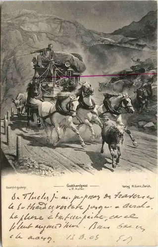 Gotthardpost - Postkutsche -427198