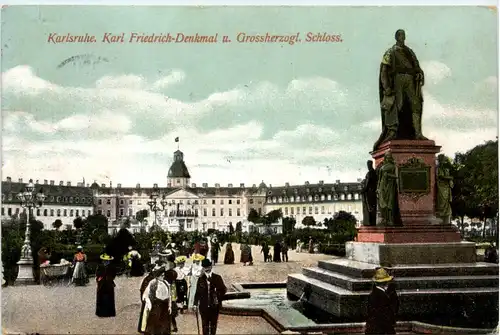 Karlsruhe - Karl Friedrich Denkmal -427518