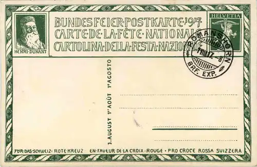 Bundesfeier Postkarte 1917 -427578