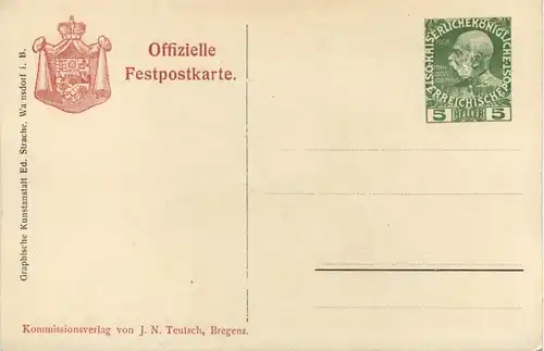 Bregenz - Vorarlberger Jahrhundertfeier 1909 - Ganzsache -427598