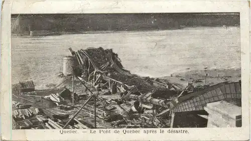 Quebec - Le Pont apres le desastre -450062