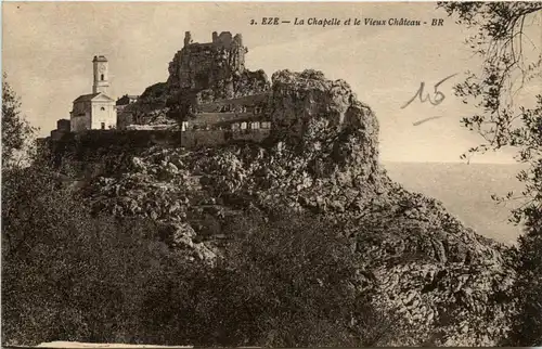 Eze, La Chapelle et le Vieux Chateau -367030