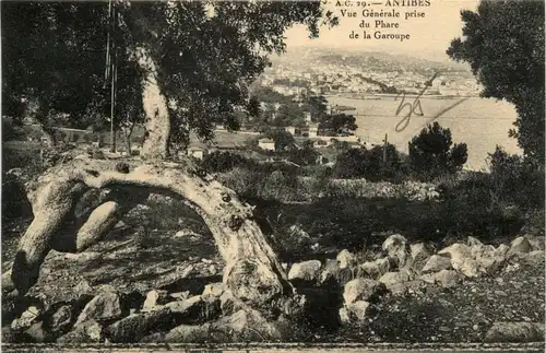 Antibes, Vue generale prise du Phare de la Garoupe -367250