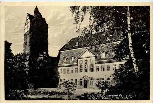 Hecklingen Motor SA Führer und Fahrschule - Schloss Gänsefurth - 3. Reich -428098