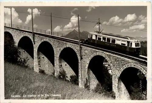 Leysin - Le viaduc et le Pic Chaussy -450532