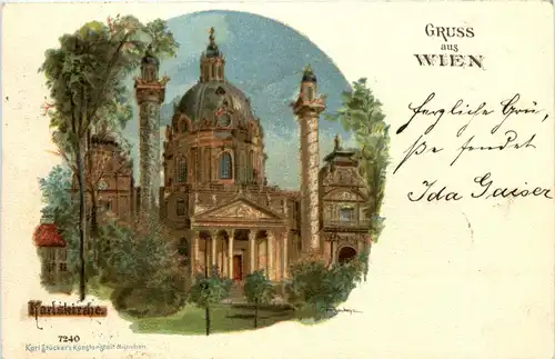 Gruss aus Wien - Karlskirche -428458