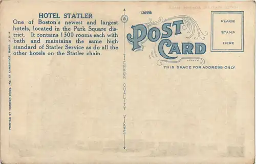Boston - Hotel Statler -450752