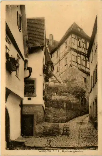 Wimpfen - Apothekergässchen -451874