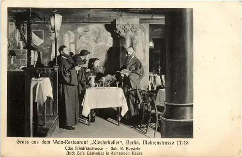 Berlin - Gruss aus dem Wein Restaurant Klosterkeller -452078