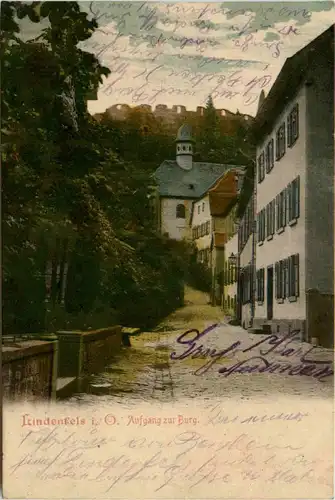 Lindenfels Odenwald - Aufgang zur Burg -452198