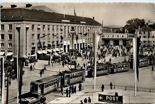 Basel Mustermesse mit Tram -452672