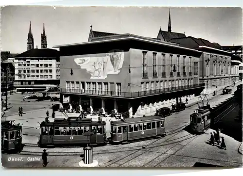 Basel - Casino mit Tram -452792