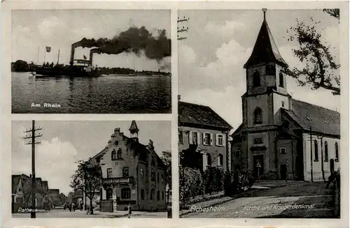 Elchesheim - Kirche und Kriegerdenkmal -451972