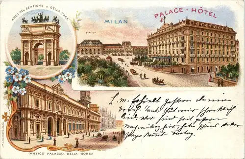 Milan - Palace hotel - Litho -74002