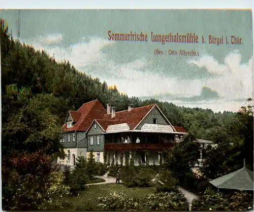 Sommerfrische - Langethalsmühle bei Bürgel -452498