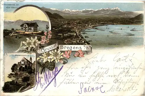 Gruss aus Bregenz - Litho -74122