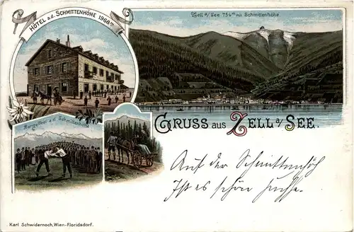 Gruss aus Zell am See - Litho -74182