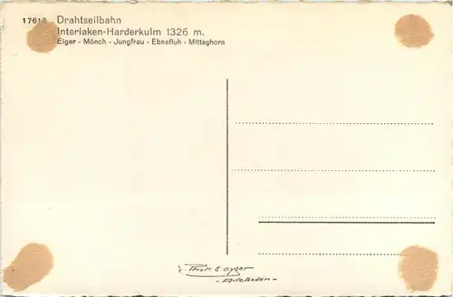 Drahtseilbahn - Interlaken-Harderkulm -452656