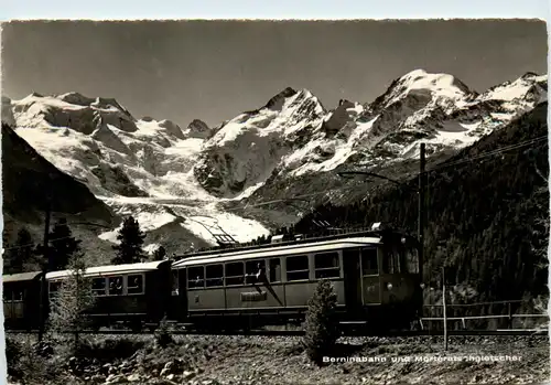 Berninabahn und Morteratschgletscher -452582