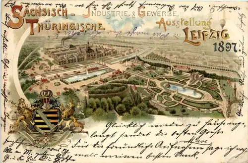 Leipzig- Industrie Ausstellung 1897 - Litho -90658