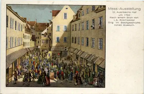 Leipzig - Mess-Ausstellung in Auerbachs Hof -90738