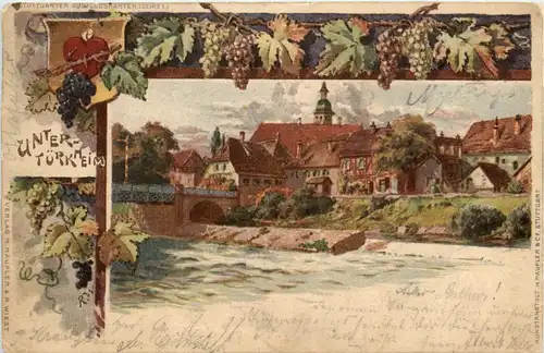 Stuttgart - Untertürkheim - Litho -90588