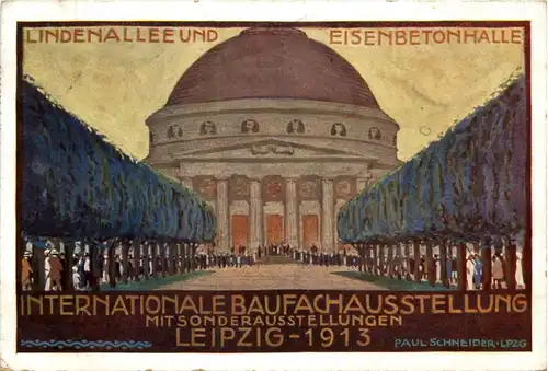 Leipzig - Baufachausstellung 1913 - Expres - Eilboten -90702