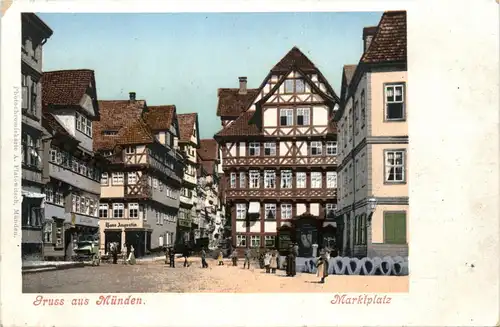 Gruss aus Münden - Marktplatz -451604