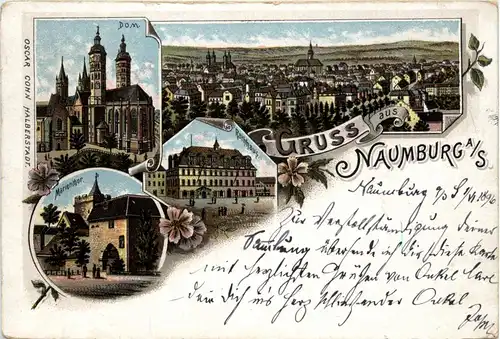 Gruss aus Naumburg - Litho -90788