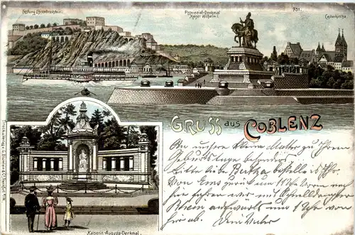 Gruss aus Koblenz - Litho -90998