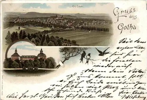 Gruss aus Gotha - Litho 1897 -90928