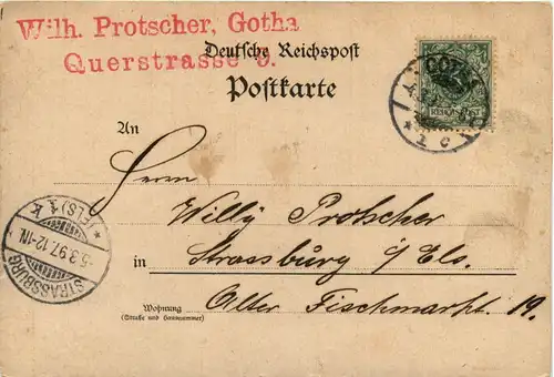 Gruss aus Gotha - Litho 1897 -90928