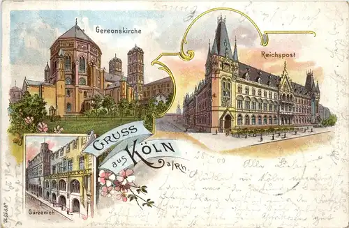 Gruss aus Köln - Litho -91062