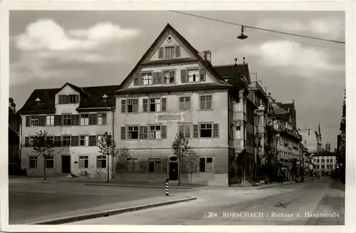 Rorschach - Rathaus und Hauptstrasse -453598