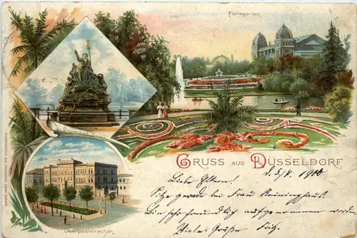 Gruss aus Düsseldorf - Litho -91158