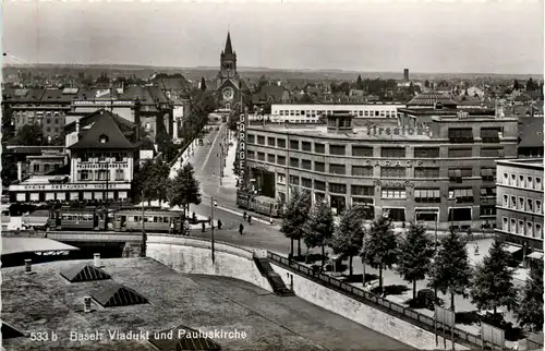 Basel - Viadukt und Pauluskirche -452858