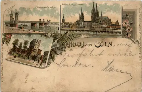 Gruss aus Köln - Litho 1896 -91108