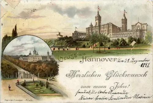 Gruss aus Hannover - Litho - Mercur Hannover -91298